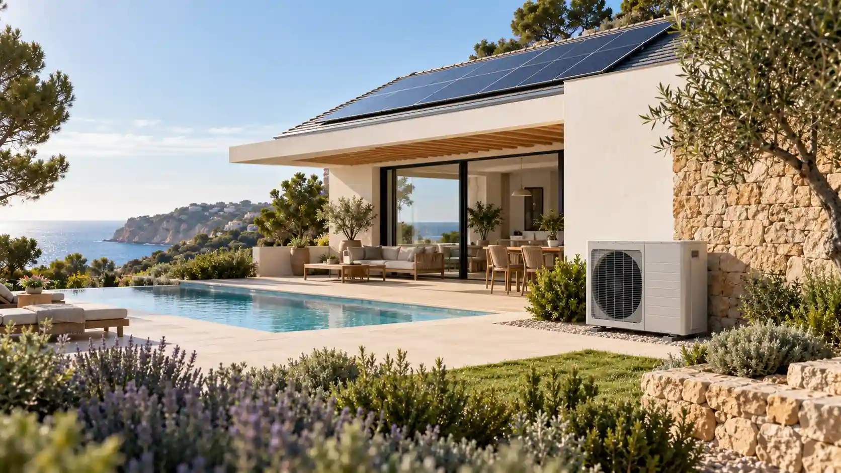aerotermia y placas solares